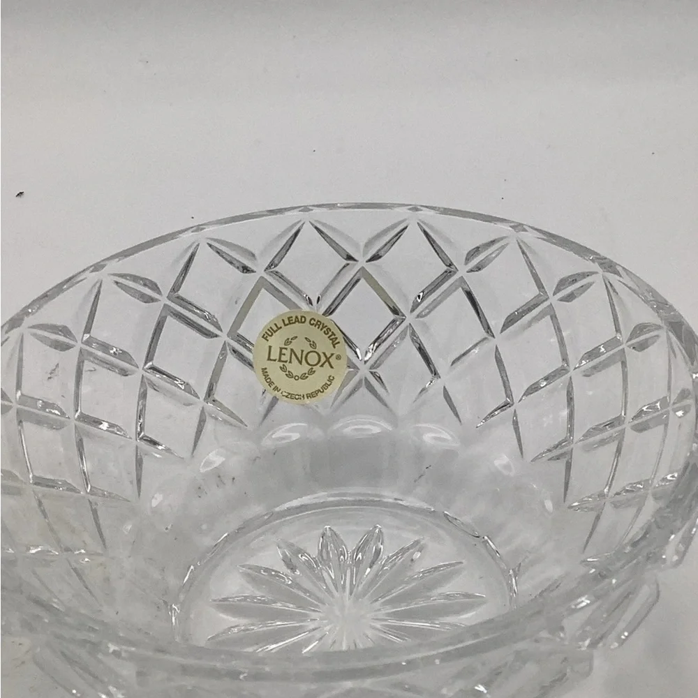 Two Lenox Lead Crystal Clear Bowls